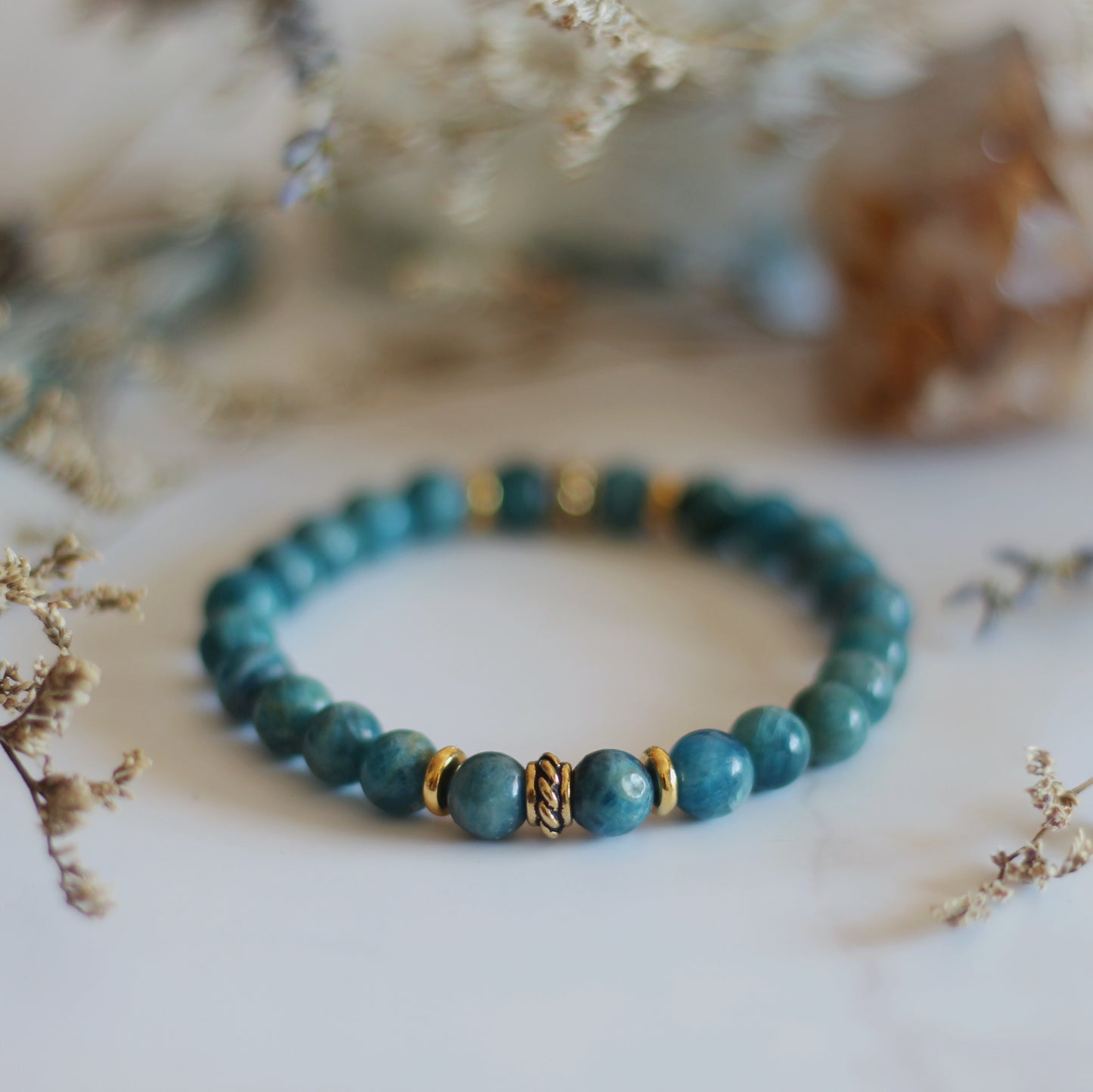Blue Apatite Tightrope