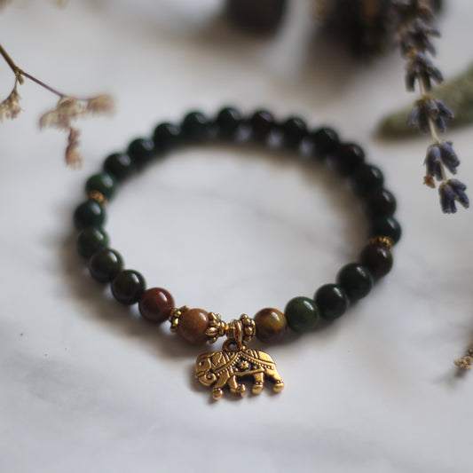 Bloodstone with Elephant