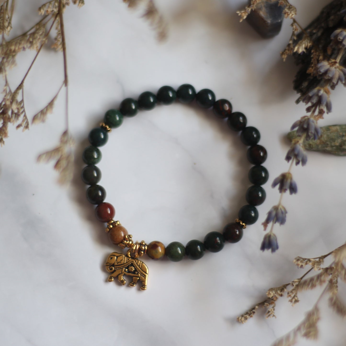 Bloodstone with Elephant