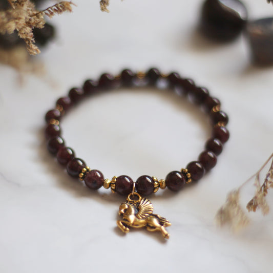 Garnet with Pegasus